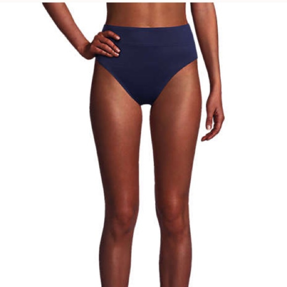 Lands' End Women's Navy Bikini Bottom NWT